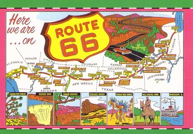 Here we are … on Route 66