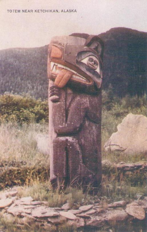 Totem near Ketchikan