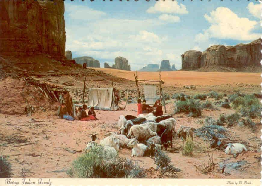 Navajo Indian family