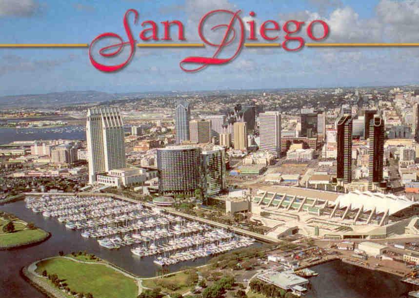 San Diego, Convention Center, hotels and marina