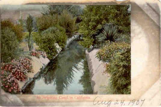 An Irrigating Canal in California