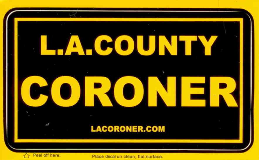 Los Angeles, L.A. County Coroner