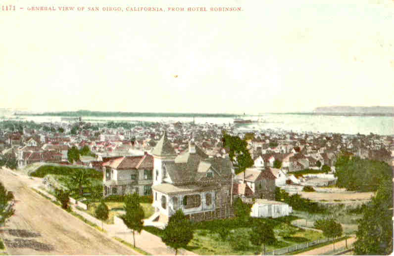 San Diego, General View from Hotel Robinson