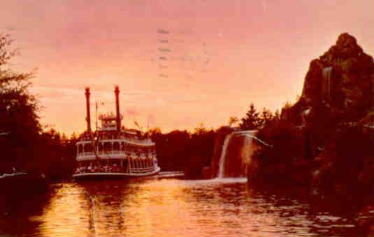 Anaheim Disneyland,  Mark Twain at Dusk