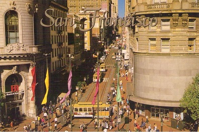 San Francisco, Cable Car turntable at Powell and Market