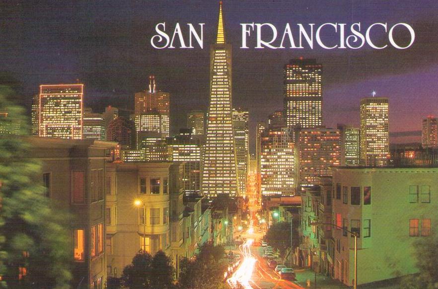 San Francisco, Looking down Montgomery Street