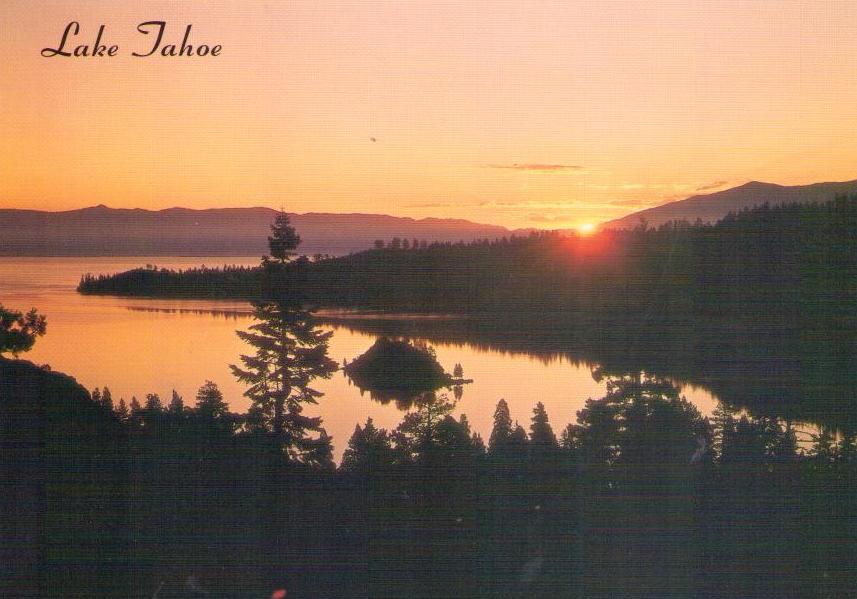 Lake Tahoe, Emerald Bay sunset