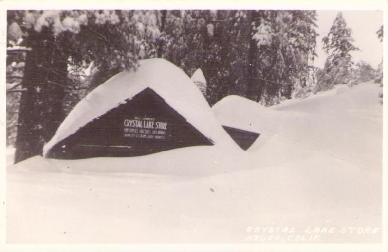 Azusa, Crystal Lake Store, snow