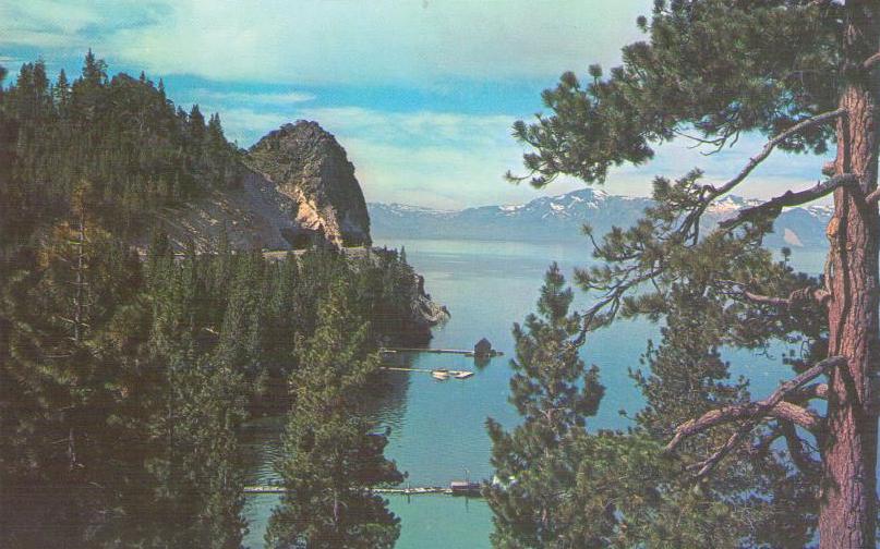 Lake Tahoe, Cave Rock and “The Cross of Mt. Tallac”