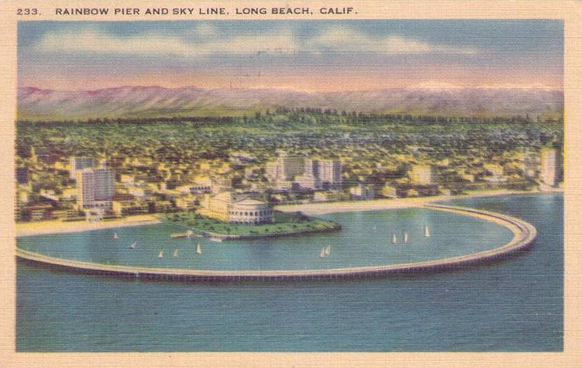 Long Beach, Rainbow Pier and Sky Line