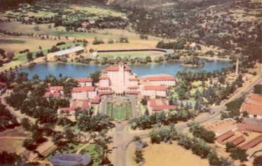 Colorado Springs, Aerial view of Broadmoor Hotel