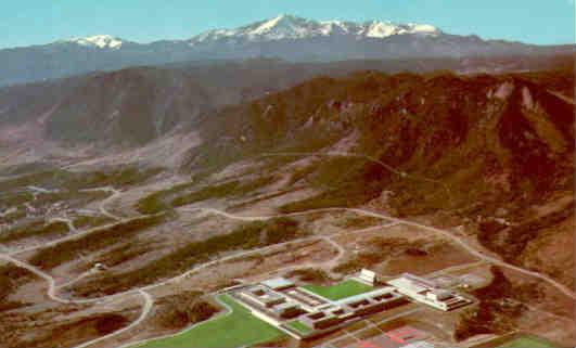 Colorado Springs, U.S. Air Force Academy, aerial view