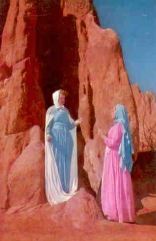Garden of the Gods, 1957 Easter Sunrise service, pantomime