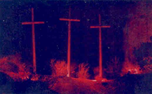 Garden of the Gods, 1956 Easter Sunrise service, crosses