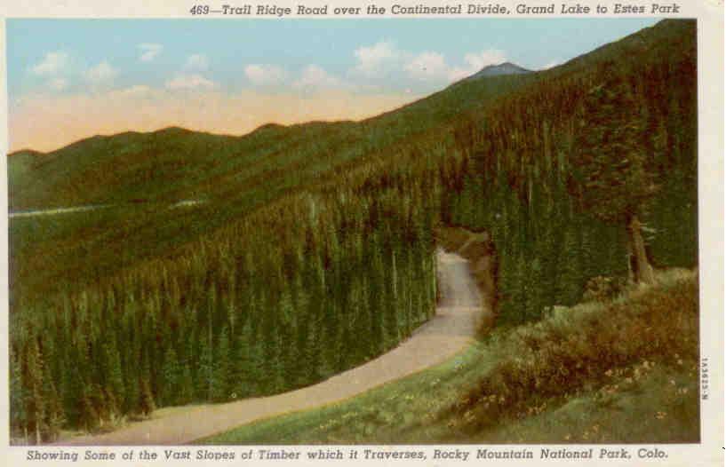 Trail Ridge Road over Continental Divide