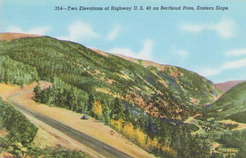 Highway U.S. 40 on Berthoud Pass