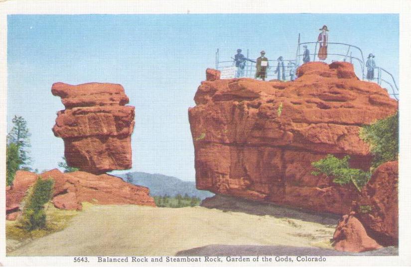 Garden of the Gods, Balanced Rock and Steamboat Rock