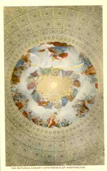 U.S. Capitol, Rotunda, Canopy – Apotheosis of Washington