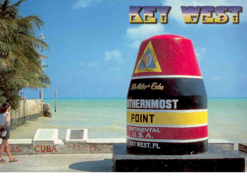 Key West, southernmost point in continental USA