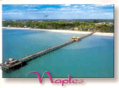 Naples Pier from the air