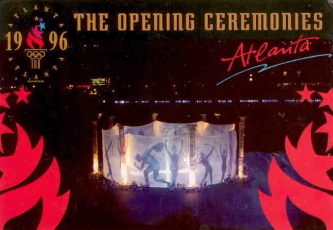 Atlanta, 1996 Olympics, opening ceremony