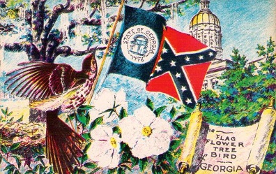 Georgia State Flower, Tree, Bird, Flag