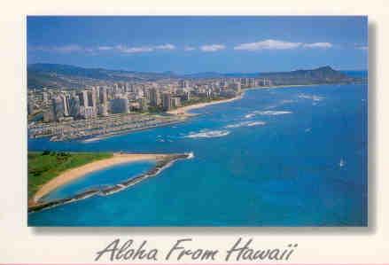 Honolulu, aerial view