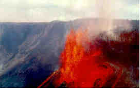 Kilauea Iki volcano eruption
