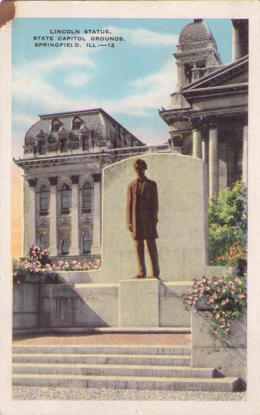 Springfield, Abraham Lincoln statue, State Capitol Grounds