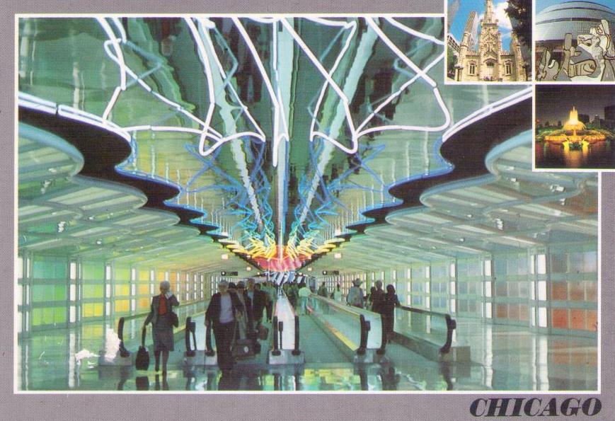 Chicago, O’Hare Airport, United’s Underground Walkway
