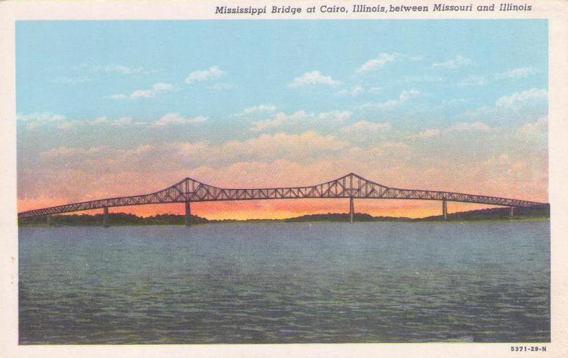 Cairo, Mississippi Bridge between Missouri and Illinois