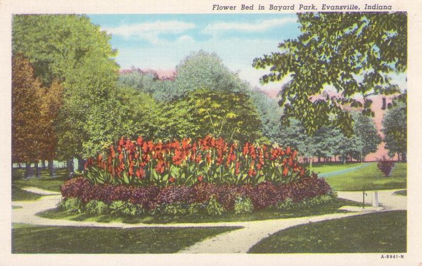 Evansville, Flower Bed in Bayard Park