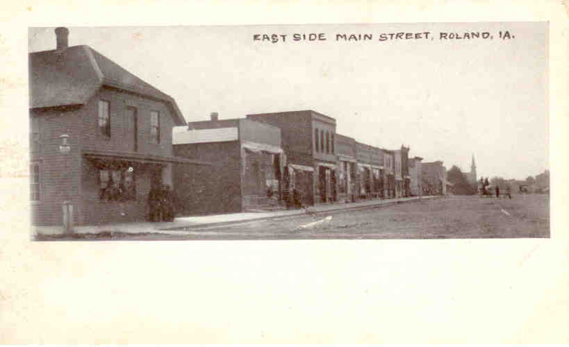 East side, Main Street, Roland (Iowa, USA)