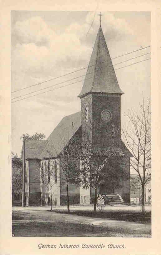 German lutheran Concordie Church (sic)