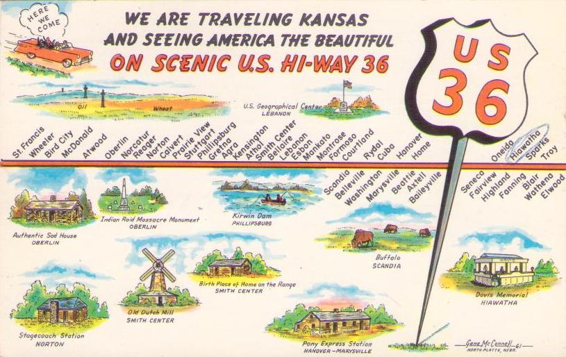 US 36  We are traveling Kansas