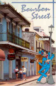 New Orleans, Bourbon Street, comic