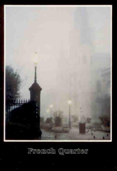 New Orleans, French Quarter, fog