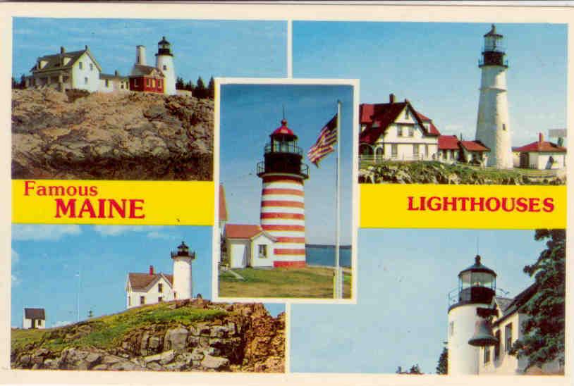 Famous Maine Lighthouses (border)
