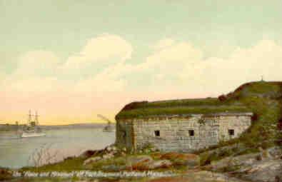 Portland, The “Maine and Missouri” off Fort Scammel