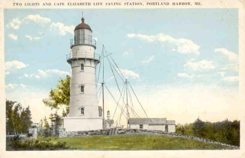 Portland Harbor, Two Lights and Cape Elizabeth Life Saving Station
