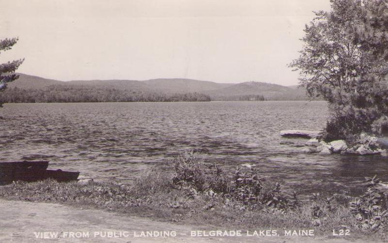 Belgrade Lakes, view from public landing