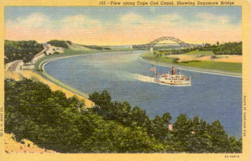 Sagamore Bridge and Cape Cod Canal (ERROR CARD)