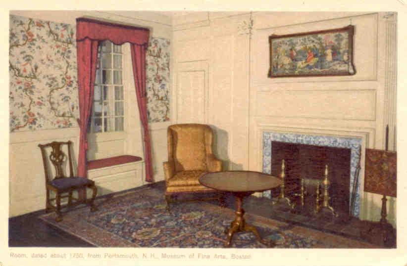 Boston, Museum of Fine Arts, Room dated about 1750