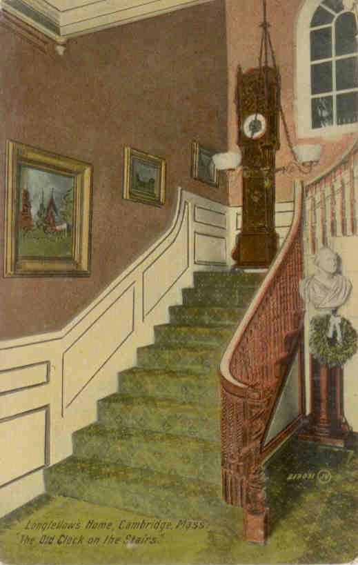Cambridge, Longfellow’s Home, “The Old Clock on the Stairs”