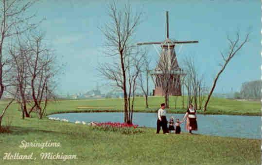 Holland, Springtime, DeZwaan Windmill