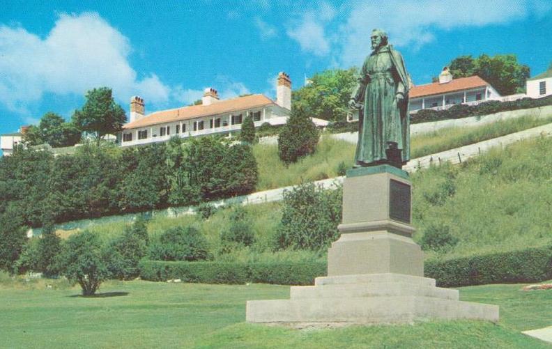 Mackinac Island, Father Marquette Monument and Fort Mackinac
