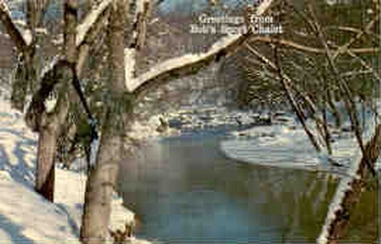 Rocky creek in winter