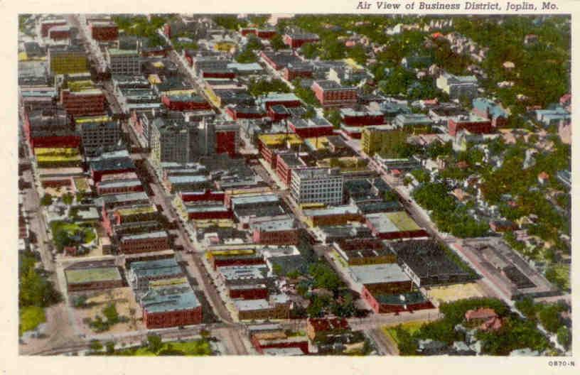 Joplin, Air View of Business District