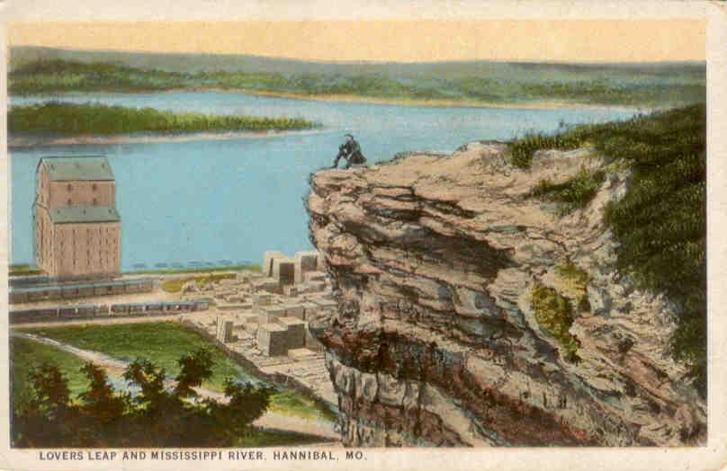Hannibal, Lovers Leap and Mississippi River