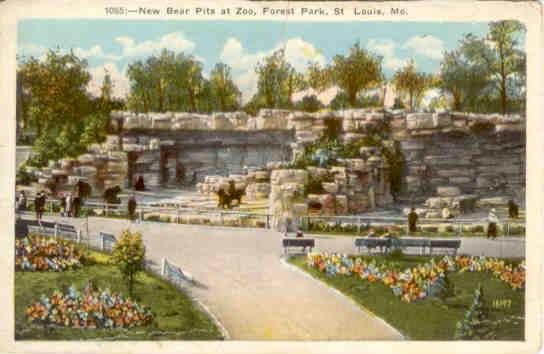 St. Louis, New Bear Pits at Zoo, Forest Park